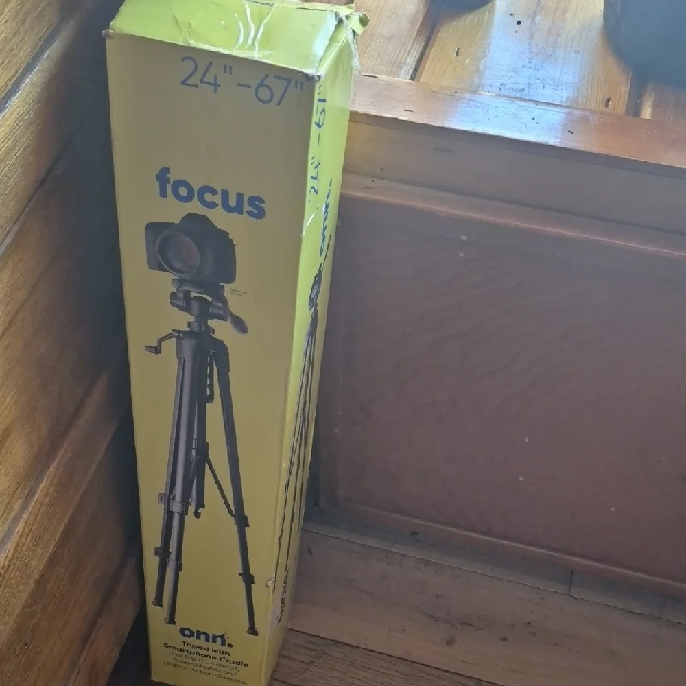On Running Yellow Tripod for Cameras